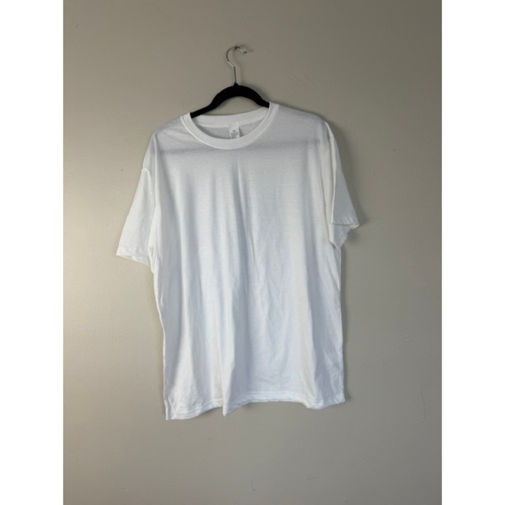 Horses Nature Graphic T-Shirt White Short Sleeve Crew Neck XL Vintage Style
